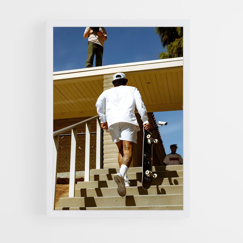 Poster Nyjah huston – affiche Skateboard (vue 3)